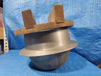 釜戸 二段羽釜 (大φ25㎝小φ19cm) 古民具 古道具 アンティーク