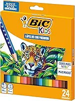 BIC, Lápis de Cor Premium, BIC KIDs, 24 cores