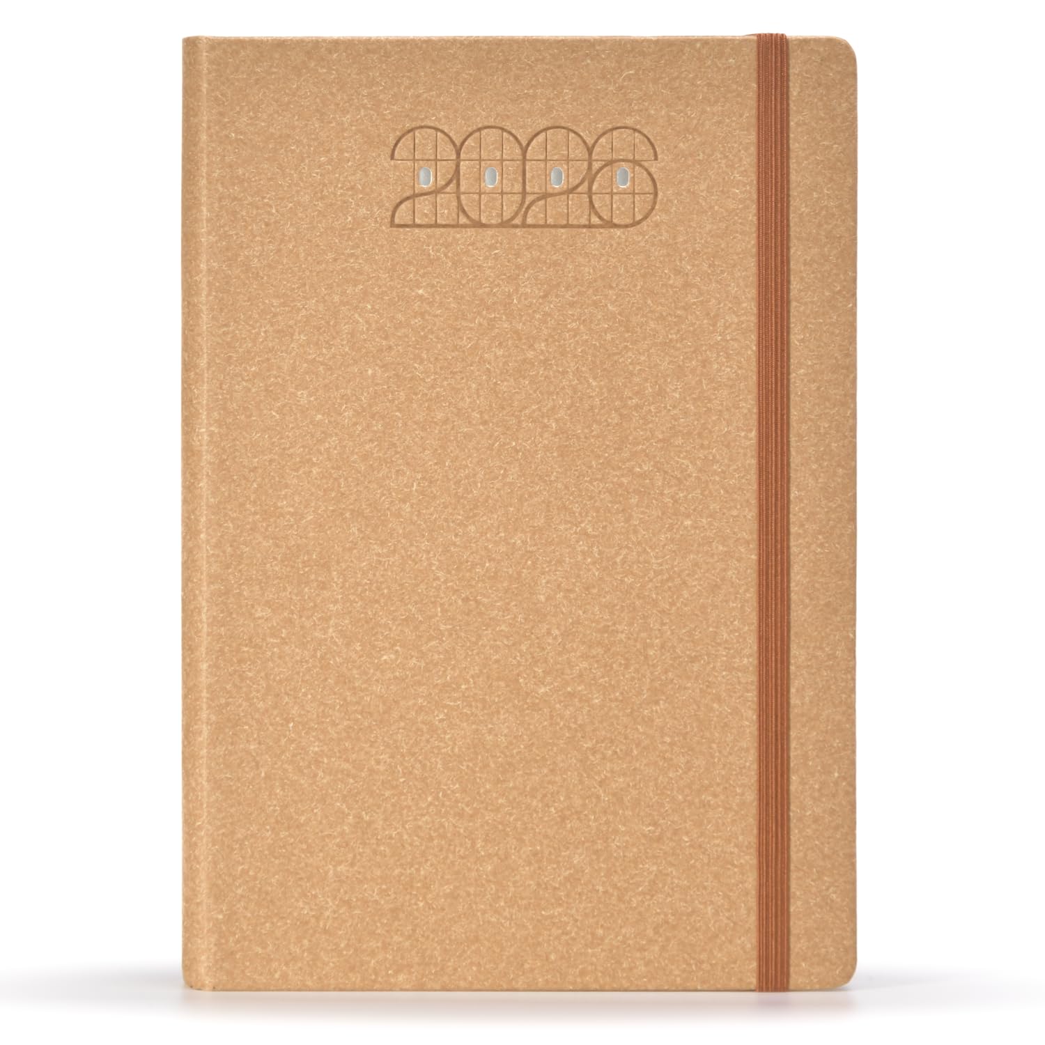 Mahavir Savana - Set regalo agenda 2026, formato A5, con custodia in tela e penna, diario giornaliero con elastico e passante per penna, 424 pagine, 70 g/m², carta naturale ombreggiante, carta termica