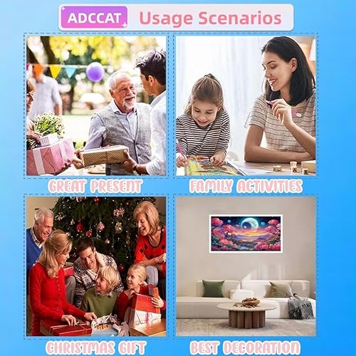 Miniatura 7 de Diamond Art Kits for Adults, 5D DIY Fantasy Flower Diamond Painting Kits, Cross Stitch Diamond Painting for Beginners, Diamond Painting Accessories,