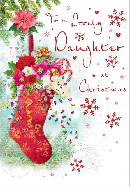Regal Publishing Traditional Christmas Card Daughter - 9 x 6 inches C85290