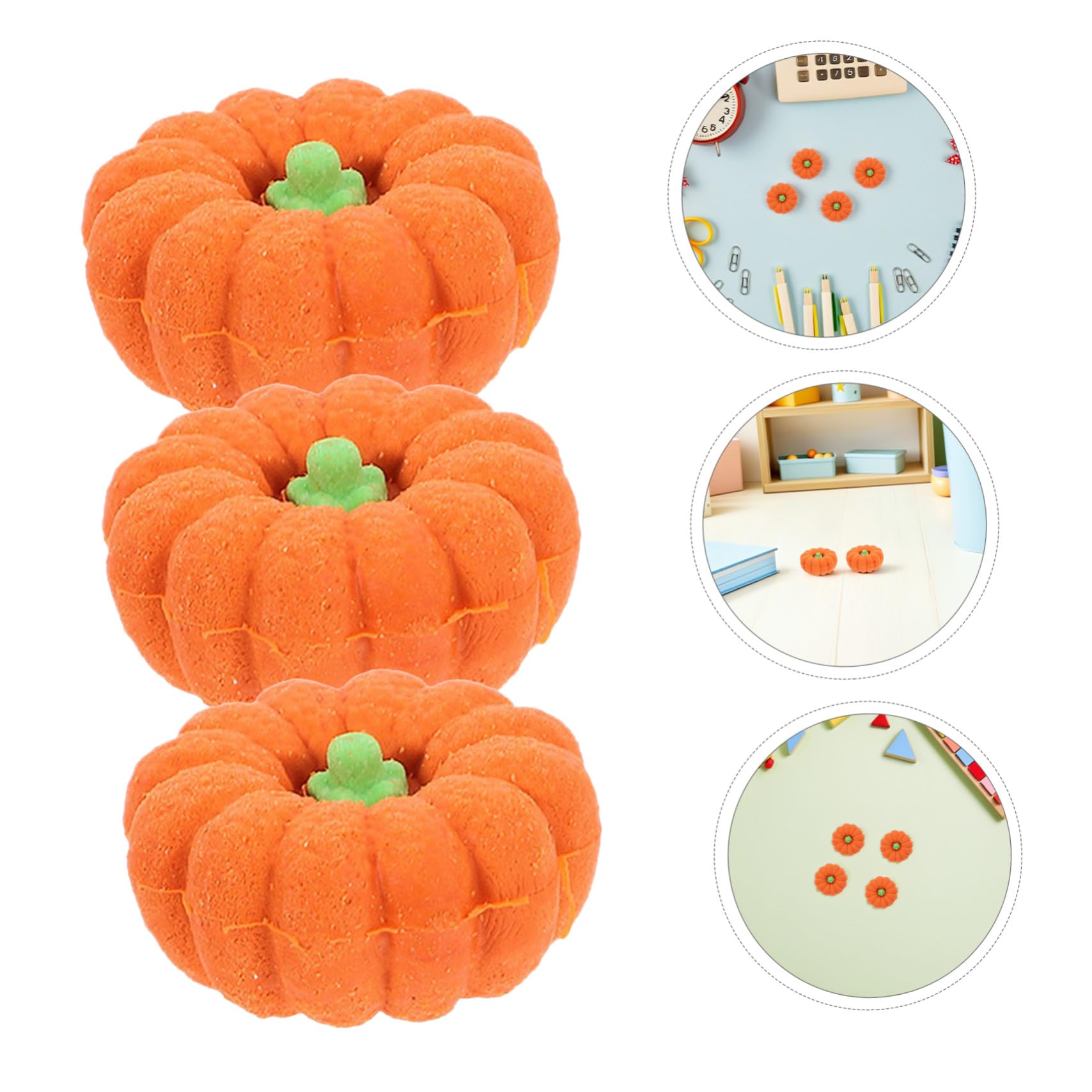 ORFOFE 80 Di Gomma 3D Per La Scuola Mini Gomme Da Cancellare A Forma Di Zucca Gomme Divertenti Per Matite A Forma Di