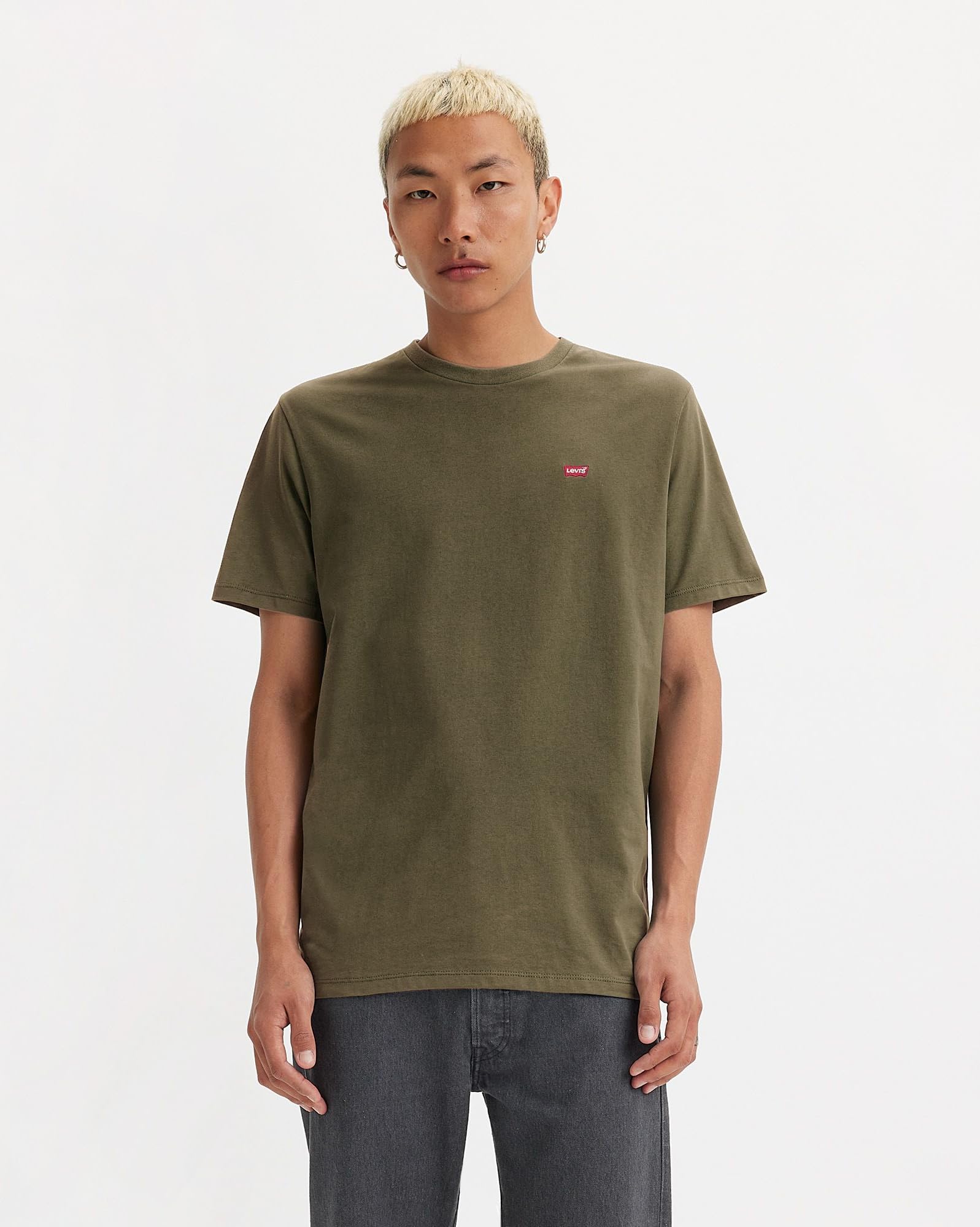 Levi's Mężczyźni Ss Original Housemark Tee T-Shirt, Olive Night, L