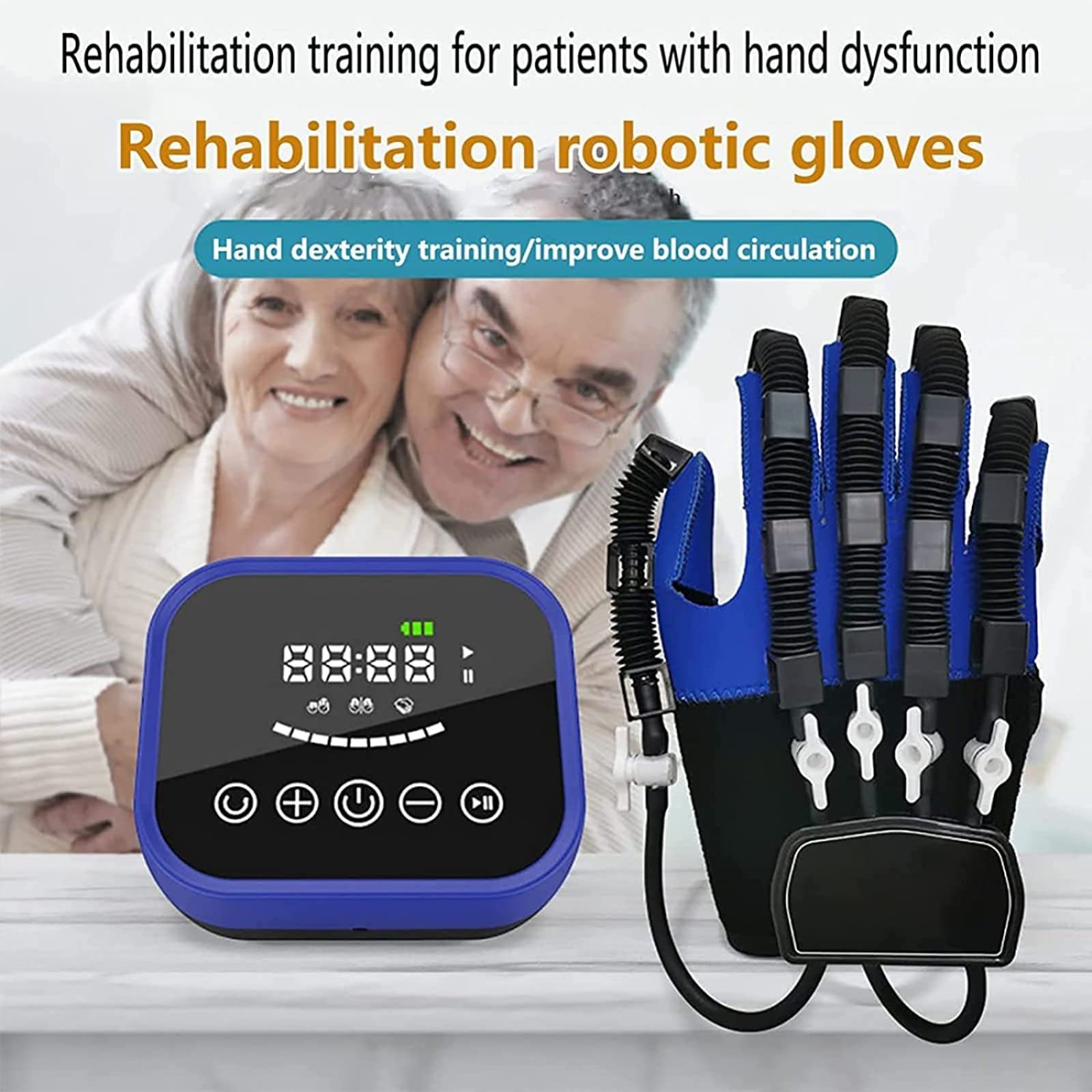 Guanti per Riabilitazione Dito Ortesi Dito Raddrizzamento Tutore Protezione per Ictus Emiplegia Funzione Mano Recupero Sollievo Crampi alle Dita
