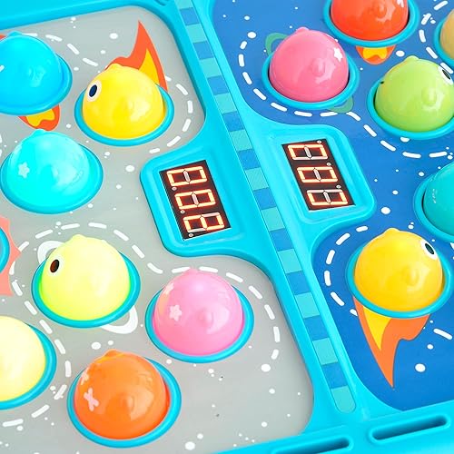 Miniatura 6 de PowerTRC Juego de arcade Whack A Mole  Juguete para golpear hasta dos jugadores, actividad interactiva y educativa para el desarrollo temprano en