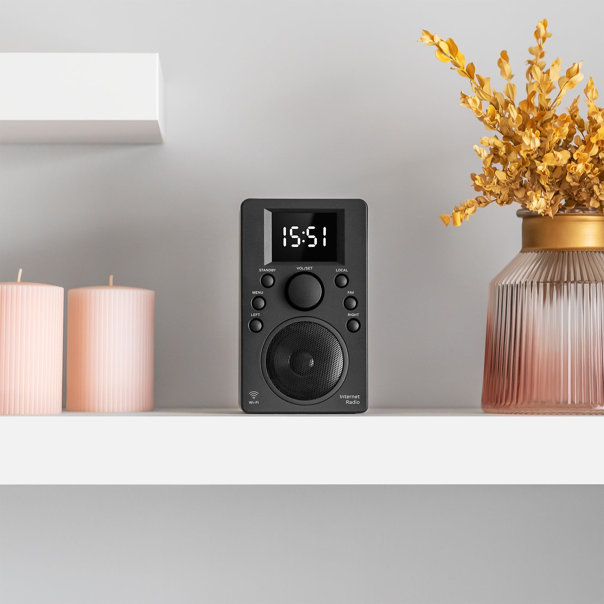 Krüger&Matz Radio Internetowe Bluetooth 5.0 Wyświetlacz 2,4" Wi-Fi Budzik KM0818.1