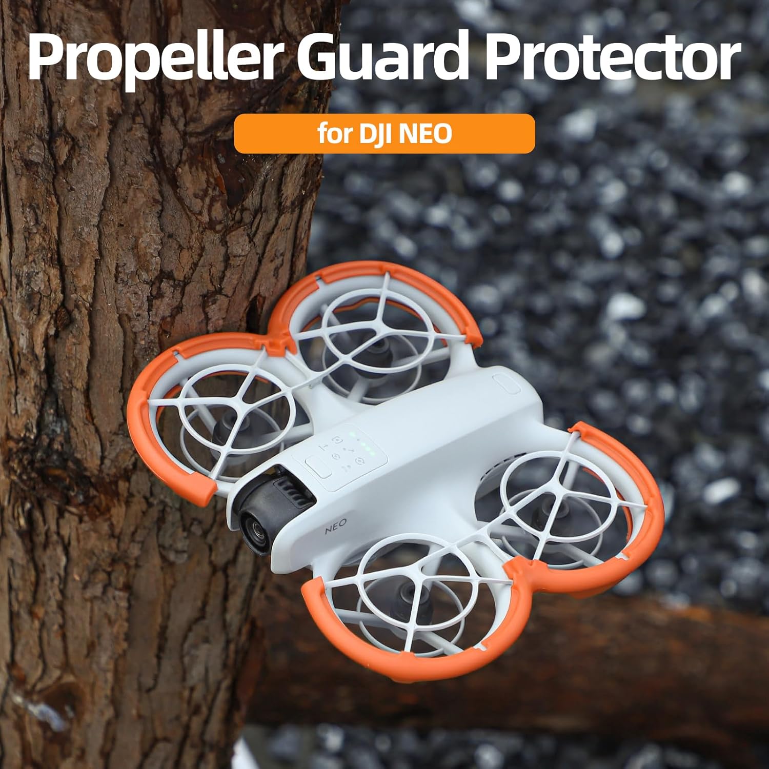 Neo Drone Bumper Guards Accessories, Propeller Guard Protector Gimbal Protective Anti-Collision Ring Cover for DJI NEO Accessories (Red)