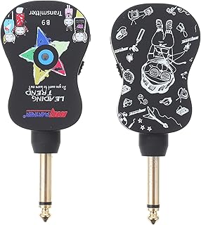 Milisten 1 Set Guitar Wireless System electric guitar accessories wireless guitar amp guitar Electric Bass Transmitter Receiver Built- in Guitar System professional Guitar Receiver built-in