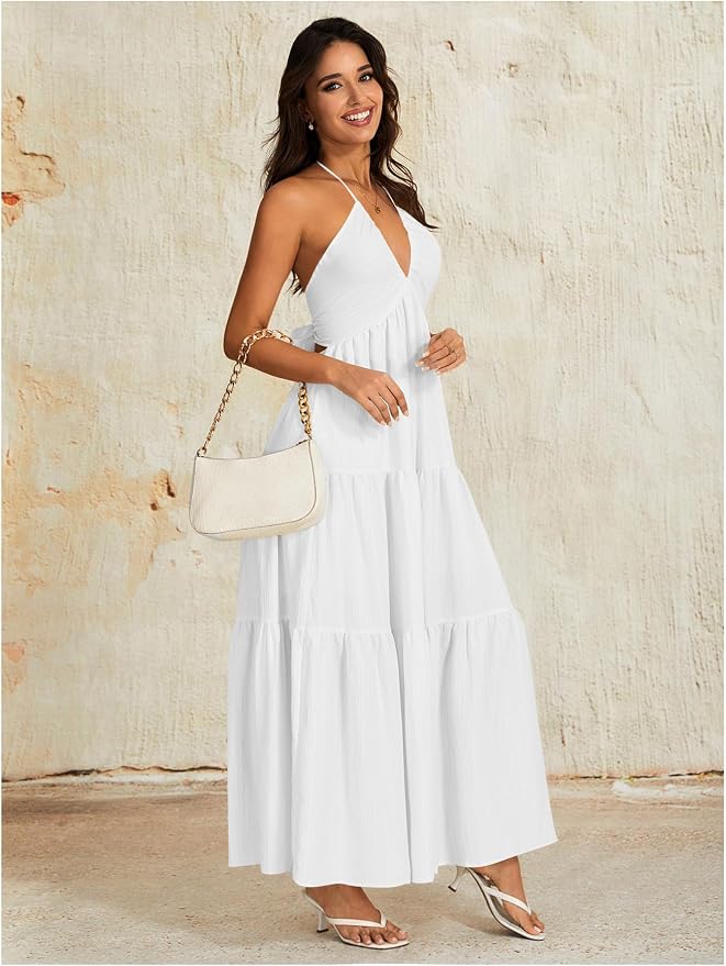 Flowy Halter Sundress 