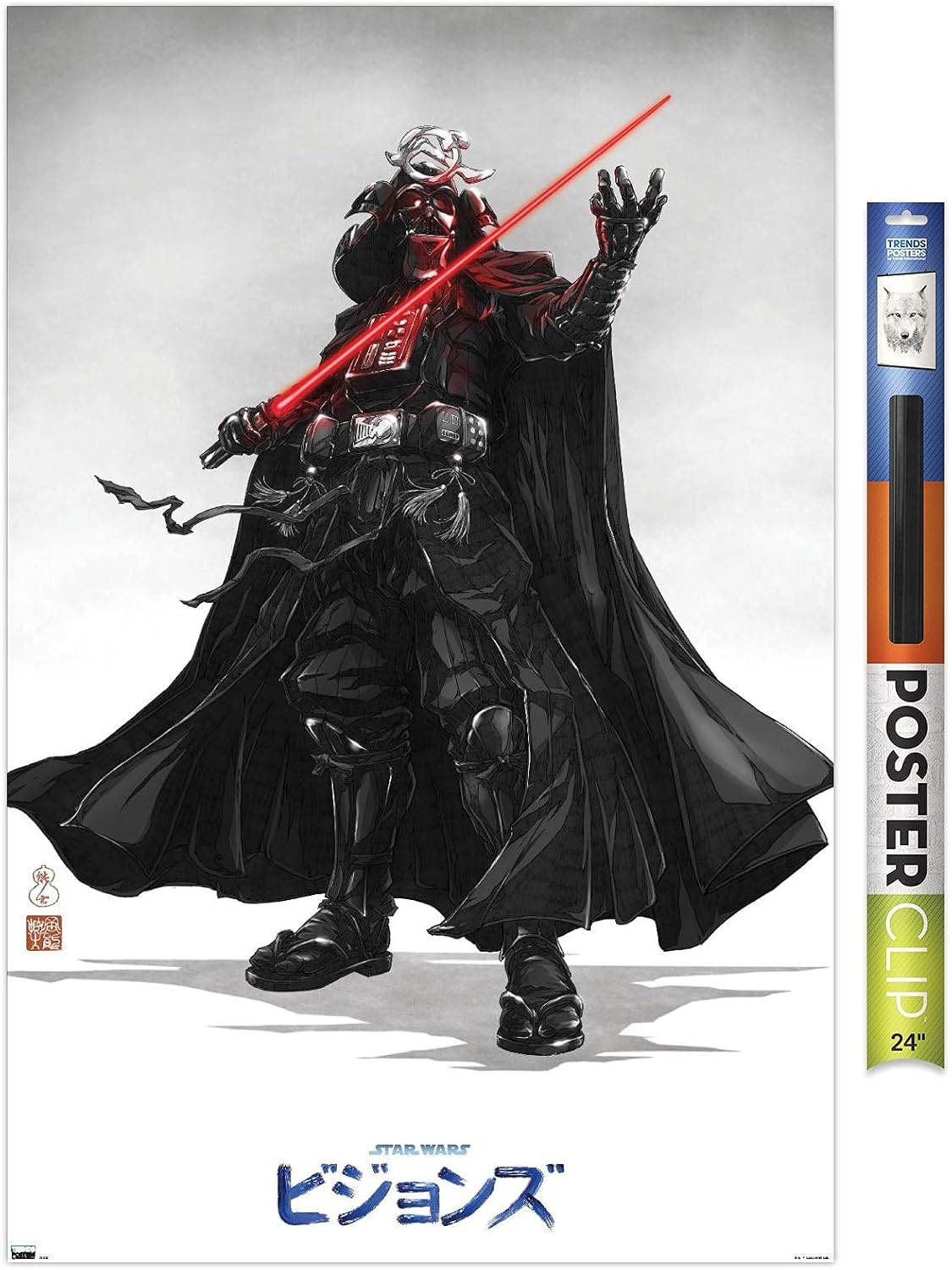 Star Wars: Visions - Vader Wall Poster, 34L" x 22.4W", Premium Unframed Version