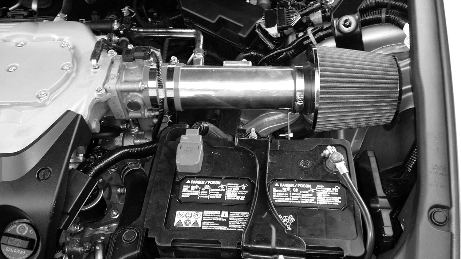 INTAKEKAI Performance Air Intake (Compatible with 2009-2014 ACURA TL 3.5 3.5L V6 MODELS) (BLACK)