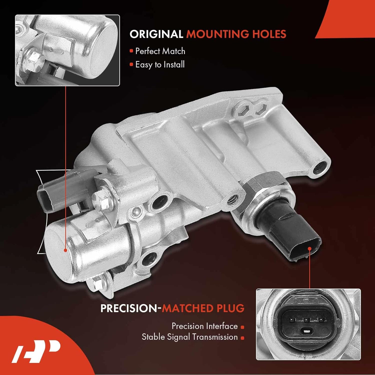 A-Premium Engine Variable Valve Timing (VVT) Solenoid Compatible with Honda CR-V CRV 2020-2021, Accord 2018-2021, 2.0L, Replace# 15810R6A003
