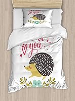 Vista 91 de Ambesonne Juego de funda de edredón de pesca, lubina de boca grande atrapando un bocado en espray de agua, imagen salvaje, juego de cama decorativo