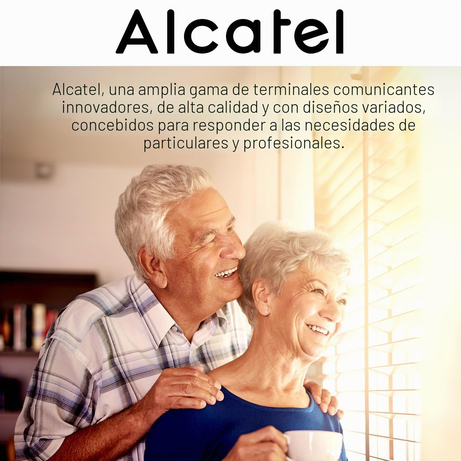 ALCATEL XL685 Voice - Teléfono Fijo inalámbrico DECT Senior con contestador - Pantalla de Alta legibilidad - Teclas Grandes - Audio Boost - Manos Libres - Bloqueo de Llamadas - Negro