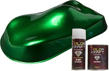 Lil Daddy Roth Green Candy Kit Gang Green Midcoat Kandy Quart with Activator Gang Green with 90 Degree Slow Activator