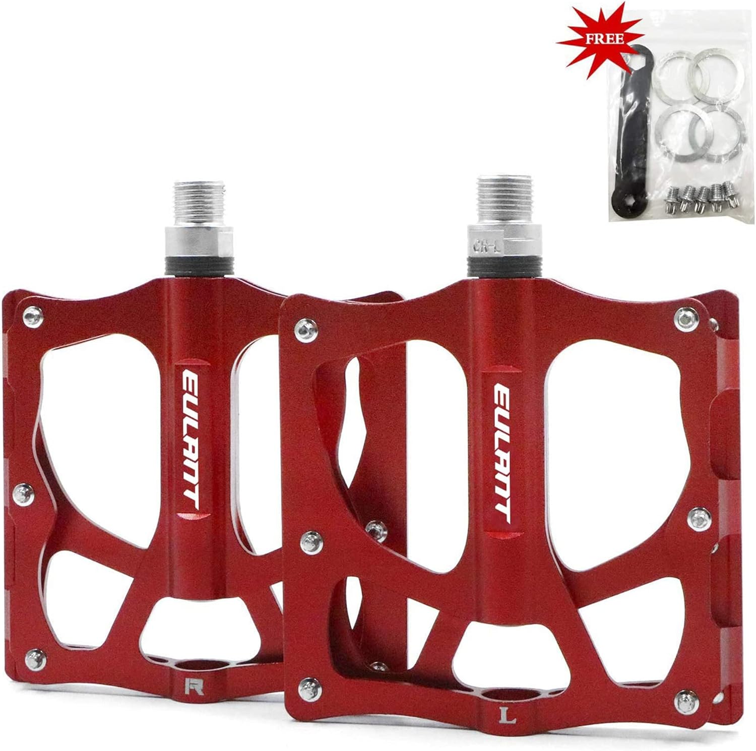 EULANT Mountain Bike Pedals NonSlip Bicycle Flatform MTB