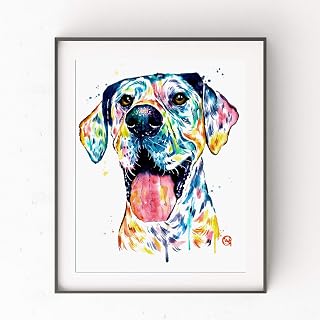 Great Dane Art by Whitehouse Art | Great Dane Gift, Dog Mom, Veterinarian Gift | Professional Unframed Art Print of Great Dane| Dog Memorial | 5 Sizes