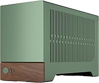 Vista 4 de Fractal Design Terra Jade - Panel frontal de madera de nogal - Factor de forma pequeño - Carcasa para juegos Mini ITX - Cable elevador PCIe 4.0