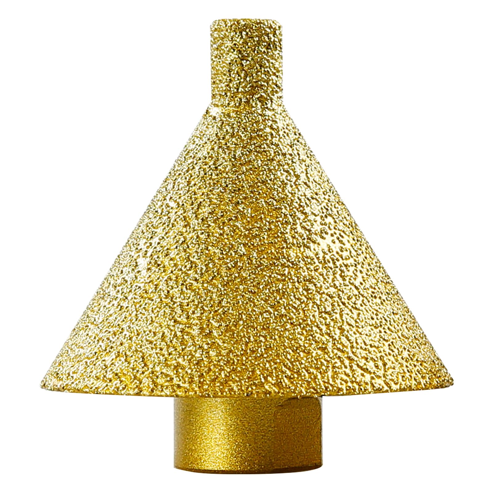 LOZLIN 2" Diamond Beveling & Reaming Wheel with 5/8-11 Arbor - Multi-Purpose Grinding Disc for Porcelain Marble Tile Chamfering Polishing Hole