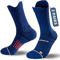 Rahhint Coolmax 3 Paia Calzini Compressione Uomo Running Uomo Calze da Corsa Trekking Uomo Anti