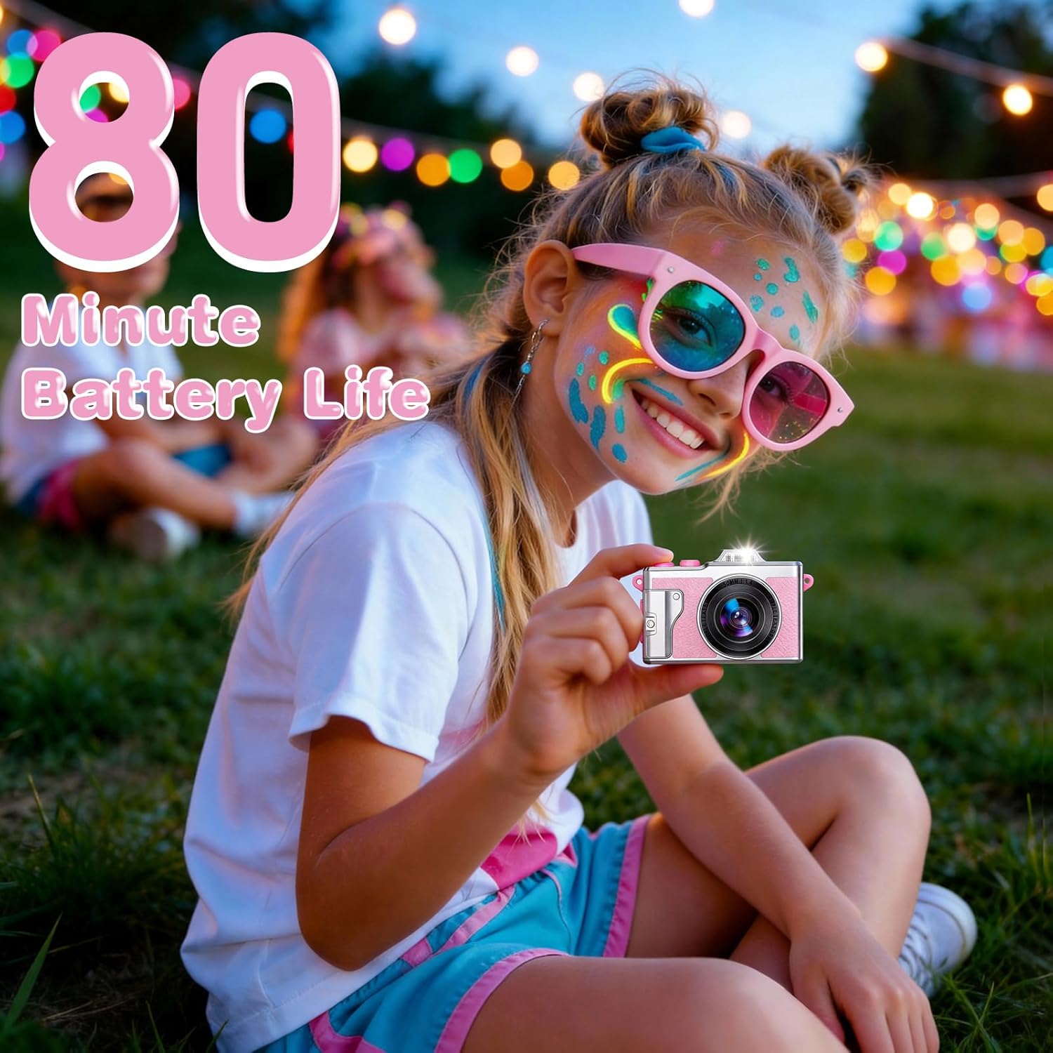 Keychain Digital Camera,Metal Casing,Sturdy and Durable 1080P Mini Camera,Equipped with A 32GB Card,Scratch Resistant Portable Recording and Photography Tool,Suitable for Travel and Outdoor Activities