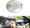 Lanyun Door Speaker Audio Player Cover Trim Compatible with Mercedes Benz for 2015-2019 W205 C-Class C250 C300 C350 C400 C63, X205 GLC-Class GLC250 GLC300, etc(1set/4pic) (Matt Silver)