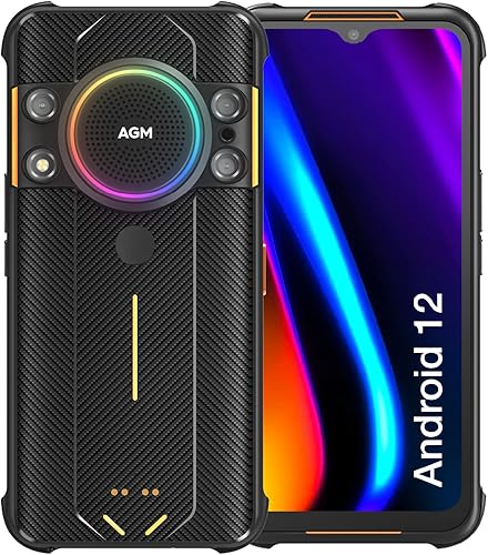 AGM H5 - Teléfono inteligente resistente Android 12 teléfono resistente desbloqueado Dual SIM 4G cámara de visión nocturna de 20 MP pantalla HD de disponible en Yaxa Colombia