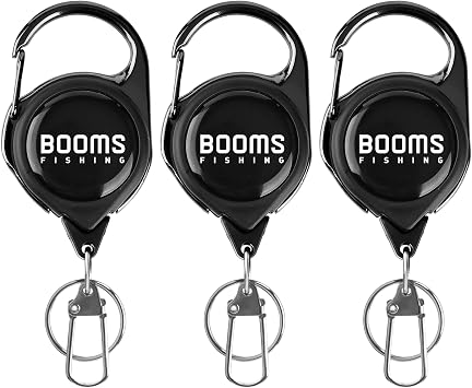 Booms Fishing RG1 Fly Fishing Zinger Retractor 3 pcs