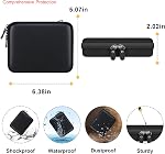 Elonbo Cas de portage pour anbernic RG40XXV/ RG405V/ RG406V Console de jeu retro portable, anbernique/ GiipGoop RG 40XXV Sac de rangement de voyage de la console de jeu portable, Porte-organisateur de jeux système Linux, Noir