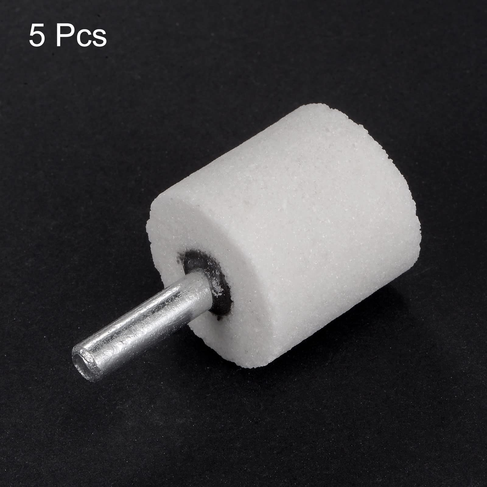 Sourcing Map 5pcs Bille Abrasive Corindon Blanc 12mm - Tige 1/4'' Pour Polissage Et Ébavurage