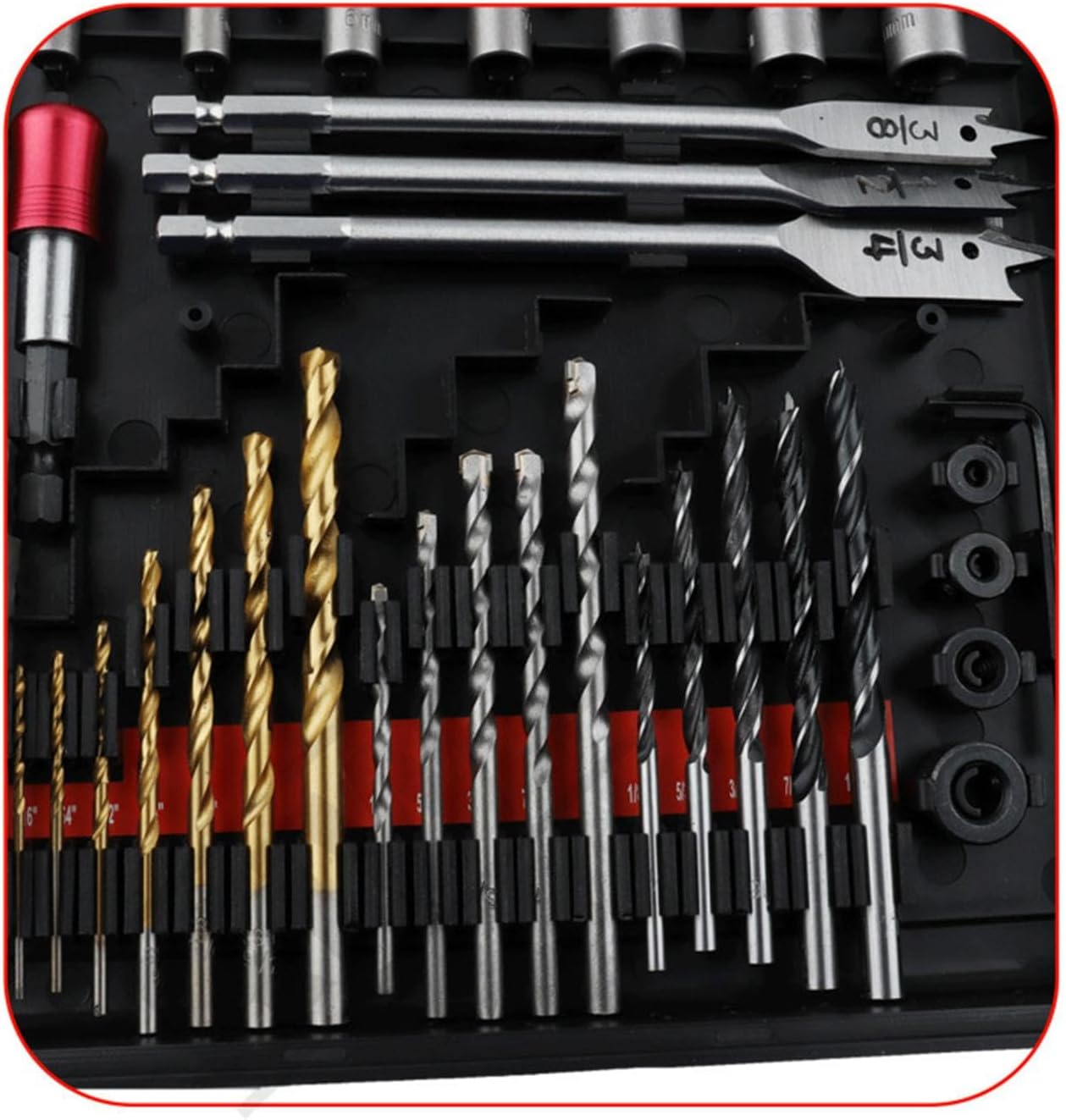 Perfk 318個のドリルヘッドセットインパクトドライバービット多目的頑丈なドライバービットセット