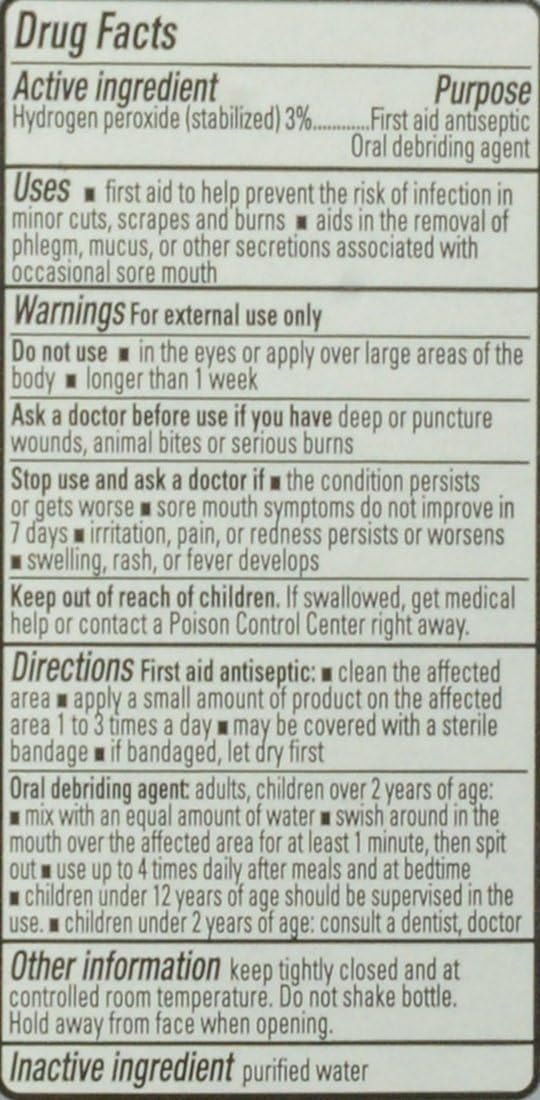 Swan Hydrogen Peroxide Antiseptic Topical Solution, 16 Fluid Ounce