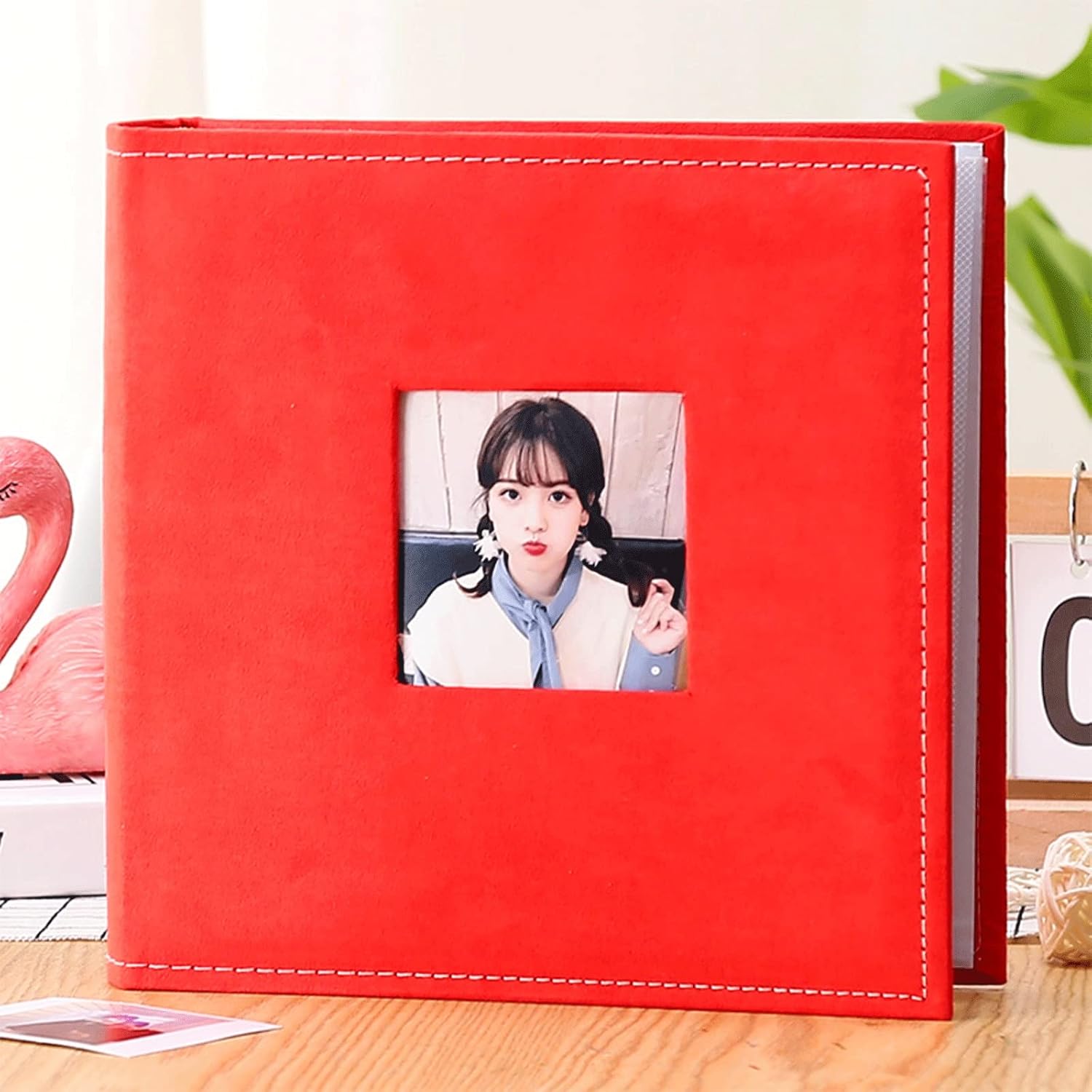 Album Album Album This Interstitial Large-Capacity Leather Velvet 200 Albums Memorial Album Home Edition Album Large Capacity Cover Photo Album (Color : 05) (4)