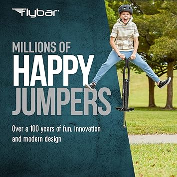 Flybar Master Pogo Stick for Kids Ages 9+, 80160 lbs Easy Grip Handles Active Exercise Toy for Tweens & Teens Outdoor Toy with Non-Slip Foot Pegs for Boys and Girls No Assembly Needed