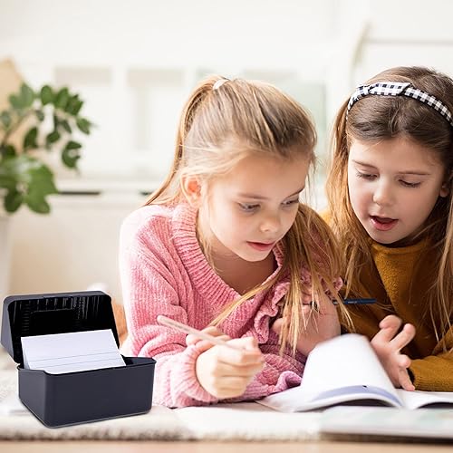 Miniatura 5 de Soporte para tarjetas flash, caja organizadora de tarjetas de índice, caja de índice, tarjeta de índice, papelería, papelería, bolígrafos y