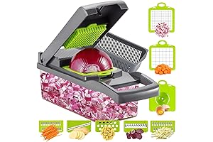 Ourokhome Professional 12-in-1 Onion Chopper and Mandoline Slicer