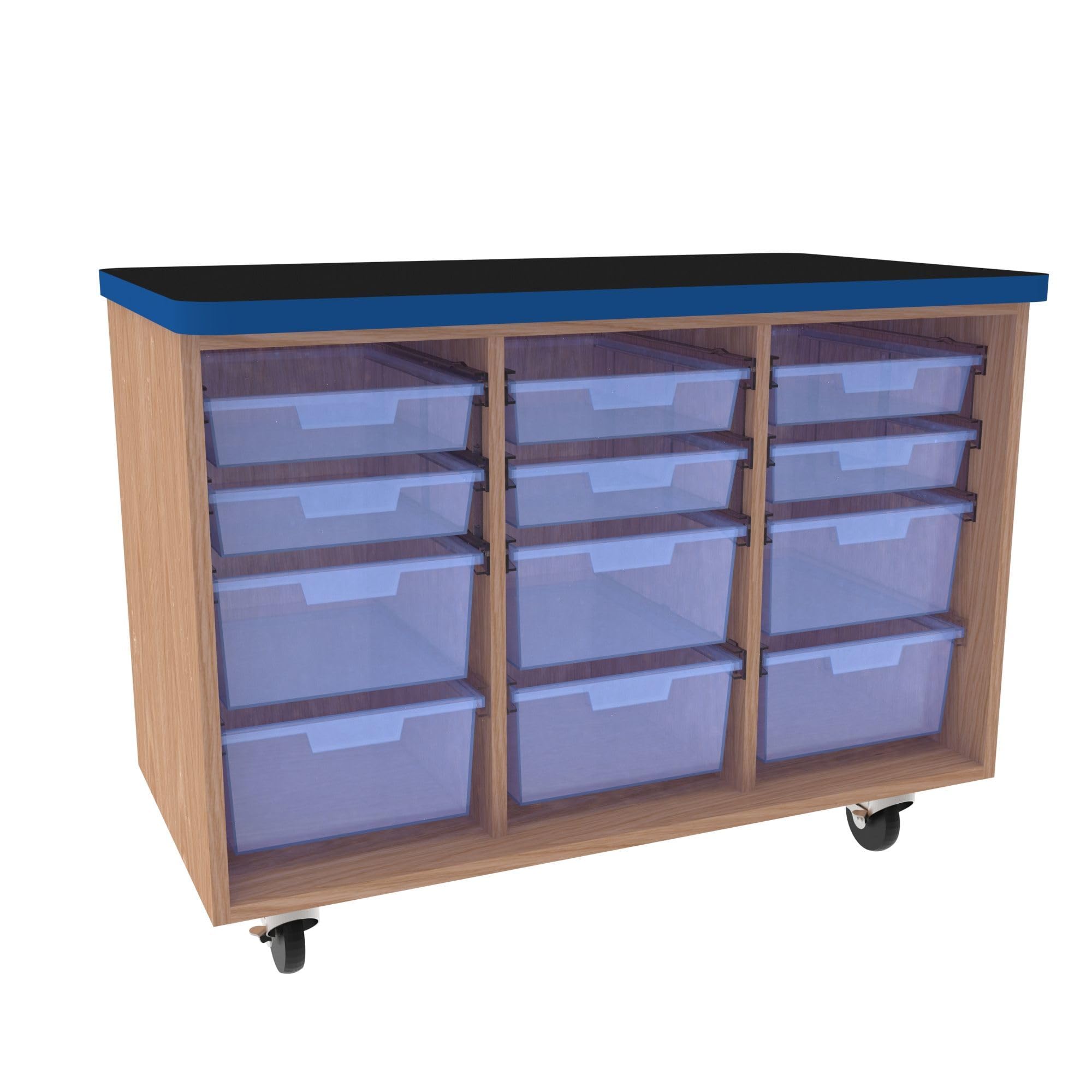 Diversified Spaces Mobile Classroom Storage Tote Cabinet 34