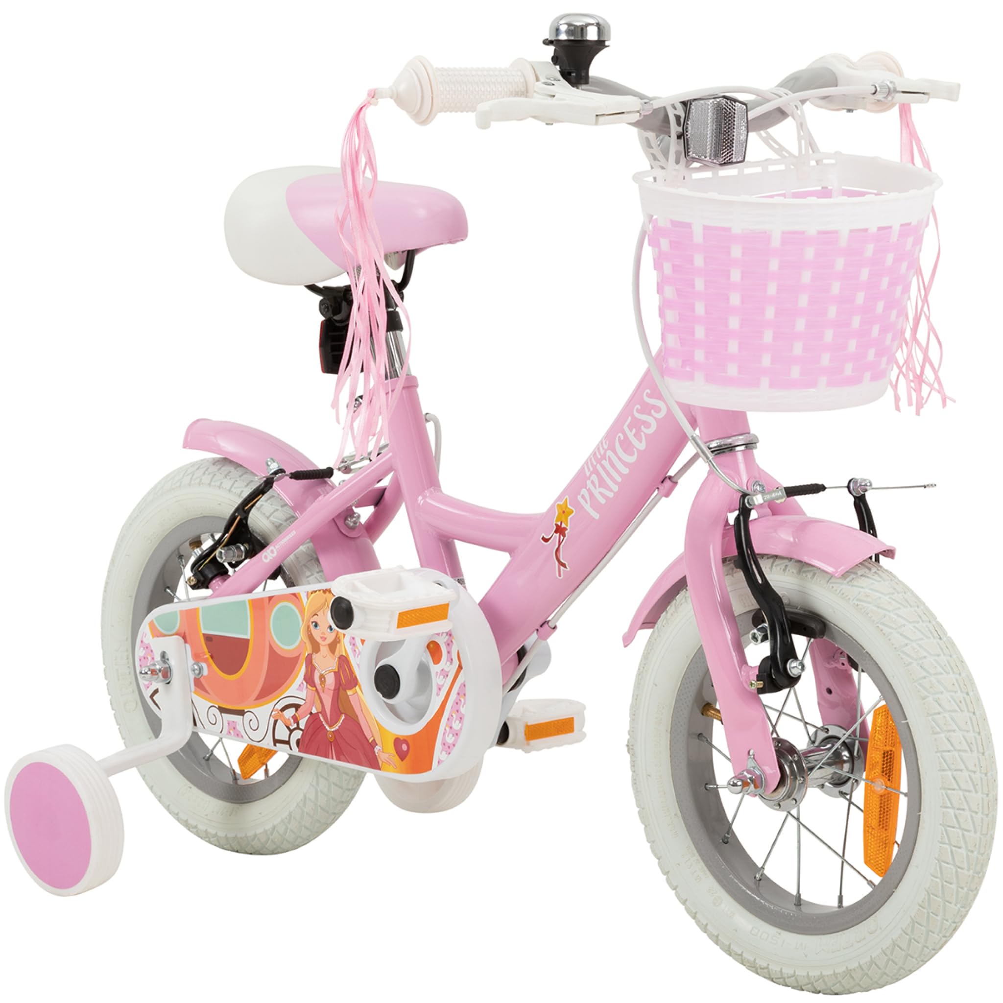 Actionbikes Kinderfahrrad Princess | 12 Zoll - V-Brake Bremsen