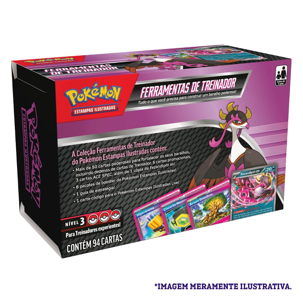 Pokémon TCG, Ferramentas de Treinador Fezandipiti Ex : Amazon.com