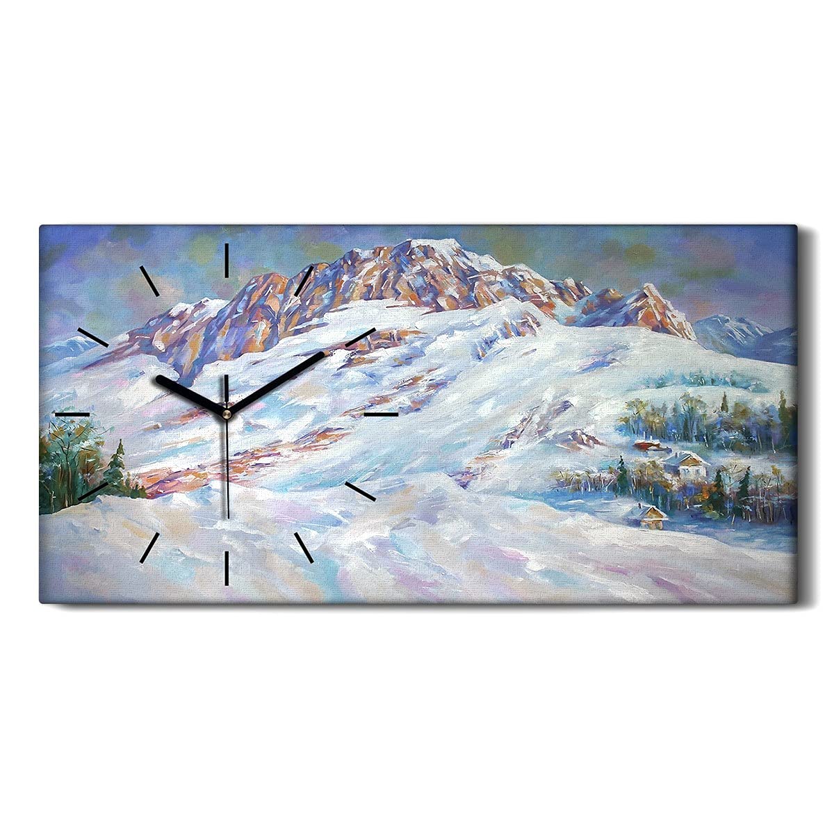 Horloge sur Toile Art Moderne Salon de Standing Impression Qualitu00e9 Premium
