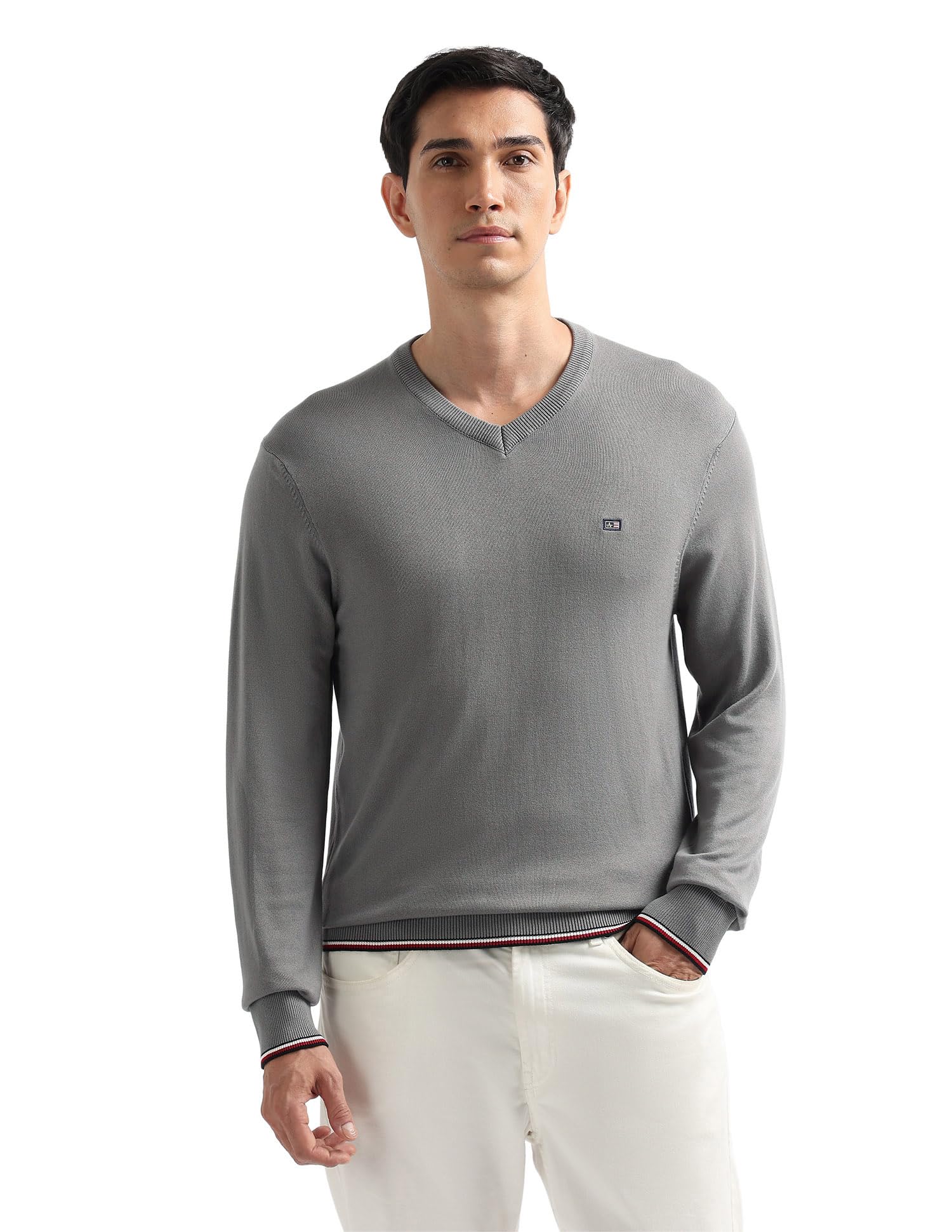 arrow sports Solid Regular Fit Sweater-picture-11