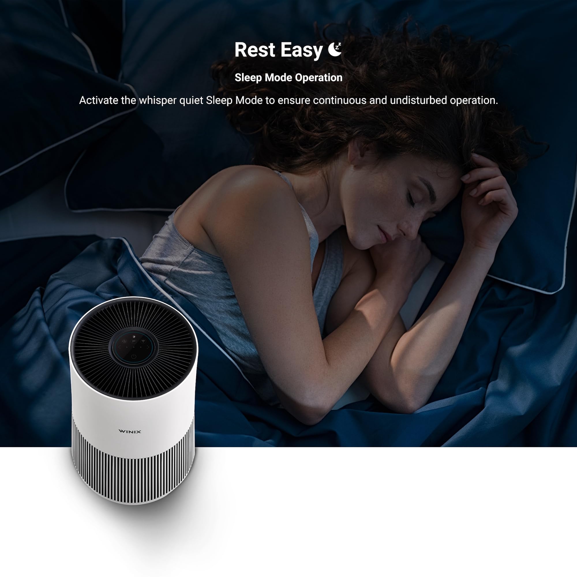 WINIX T500 Luftreiniger Alexa HEPA Filter 50m² CADR 250 m³/h Allergiker, Weiss | Alexa, App-Steuerung, Luftqualitätssensor, HEPA-Filter gegen Allergien, Staub, Pollen, Rauch, Tierhaare & Gerüche