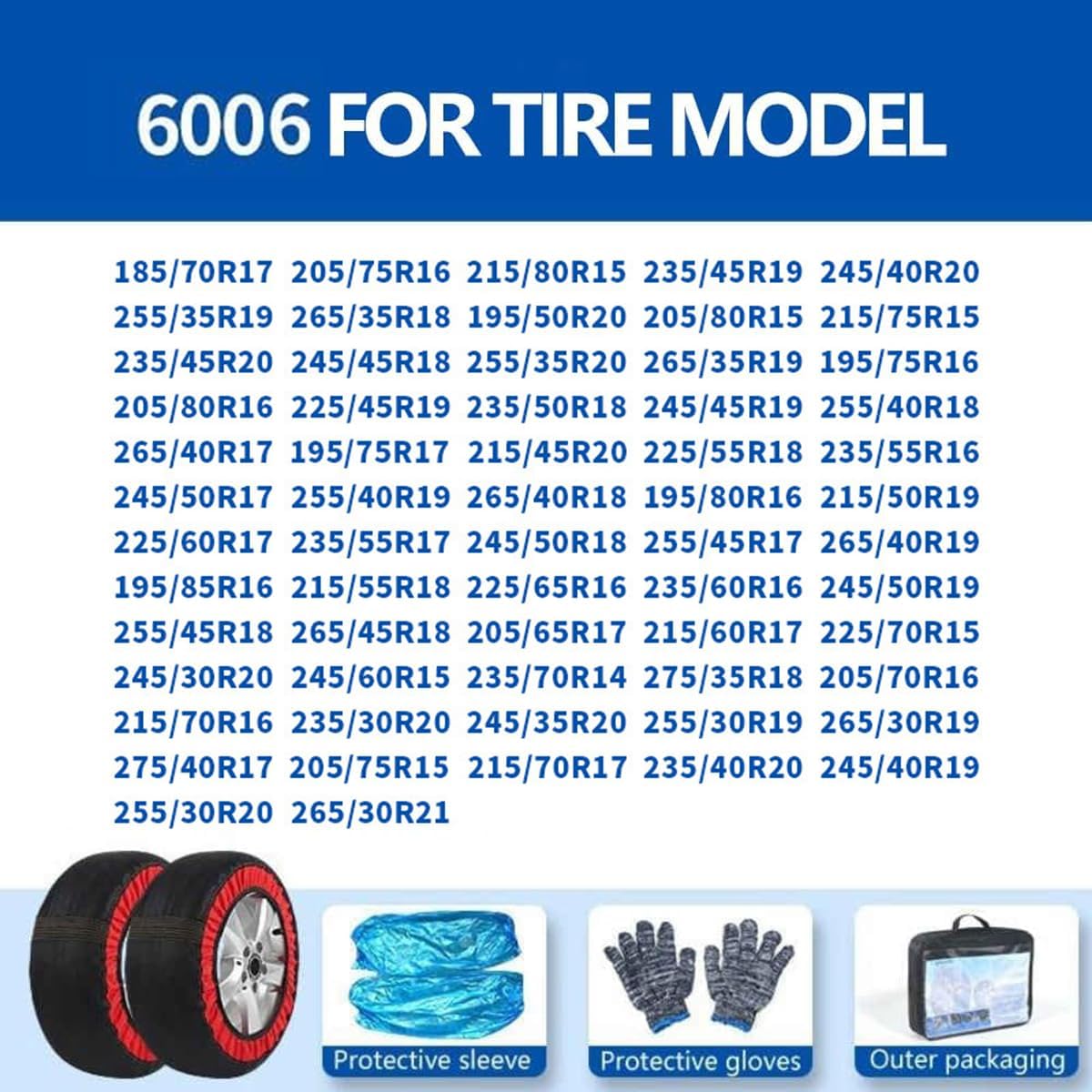 2PCS Snow Chains for Discovery V (facelift 2020) 5-seat 2020 2021 2022 2023 2024, Car Wheel Tire Chain Anti-skid Automotive Wheel Snow Socks Ice Traction Cover Improved Surfce Hold,A/6006