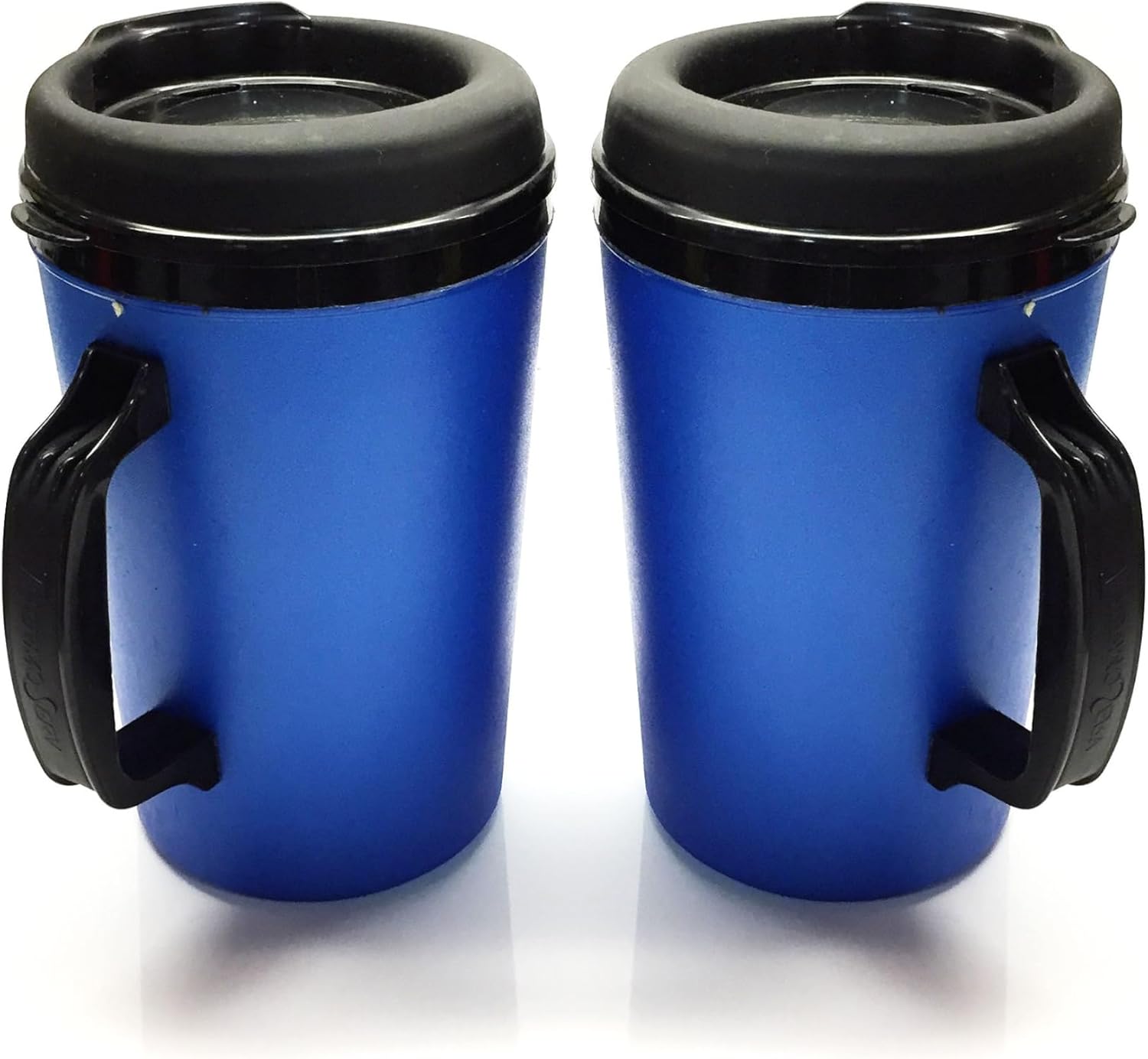 Thermoserv 20oz Insulated Travel Mug Classic Gas Station Design (Black/Red 2 Pack)