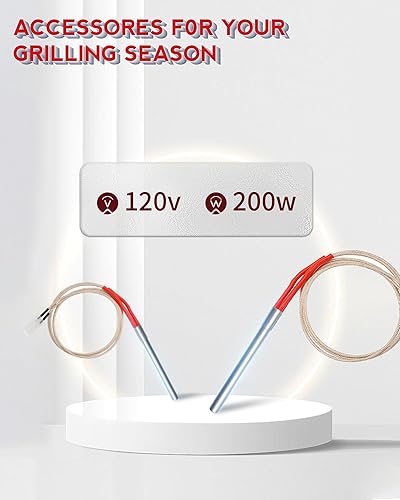 Miniatura 6 de Encendedor de parrilla de repuestobarra caliente, barra de calefacción para parrillas de pellets Traeger y ahumadores, Pit Boss, Camp Chef y