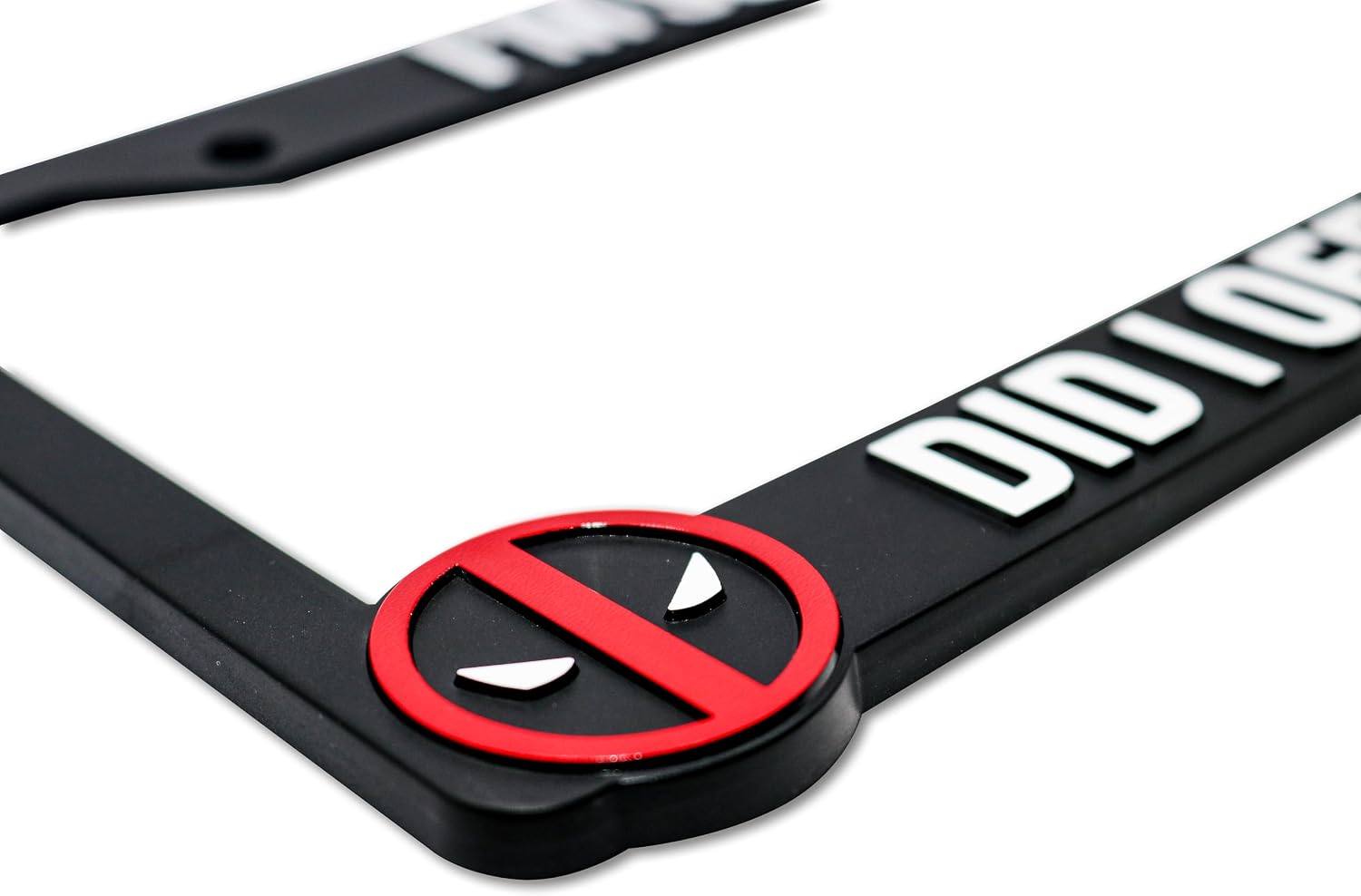 Did I Offend You? for Deadpool 3D Raised License Plate Frame | 1 Pack License Plate Cover | Universal U.S Car License Plate Holder | Auto Accessories (Car, Truck and SUV)