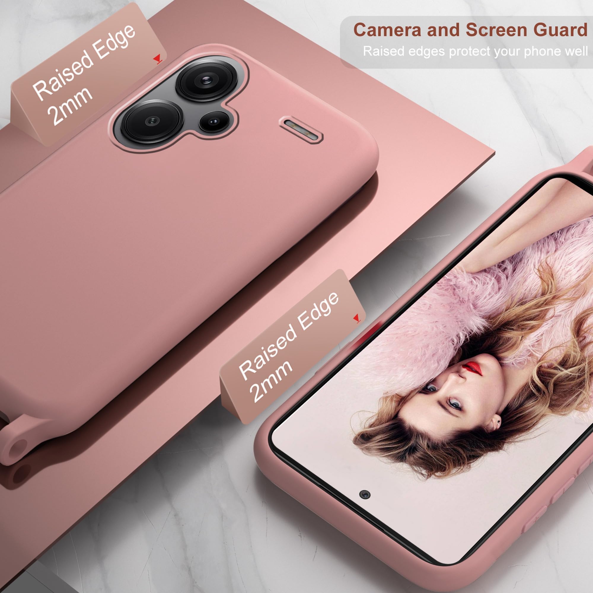 Housse Protection Smartphone En Néoprène - Format L (6,5") - Collier Ajustable 65-120 Cm - Design Chat Orange/noir/blanc