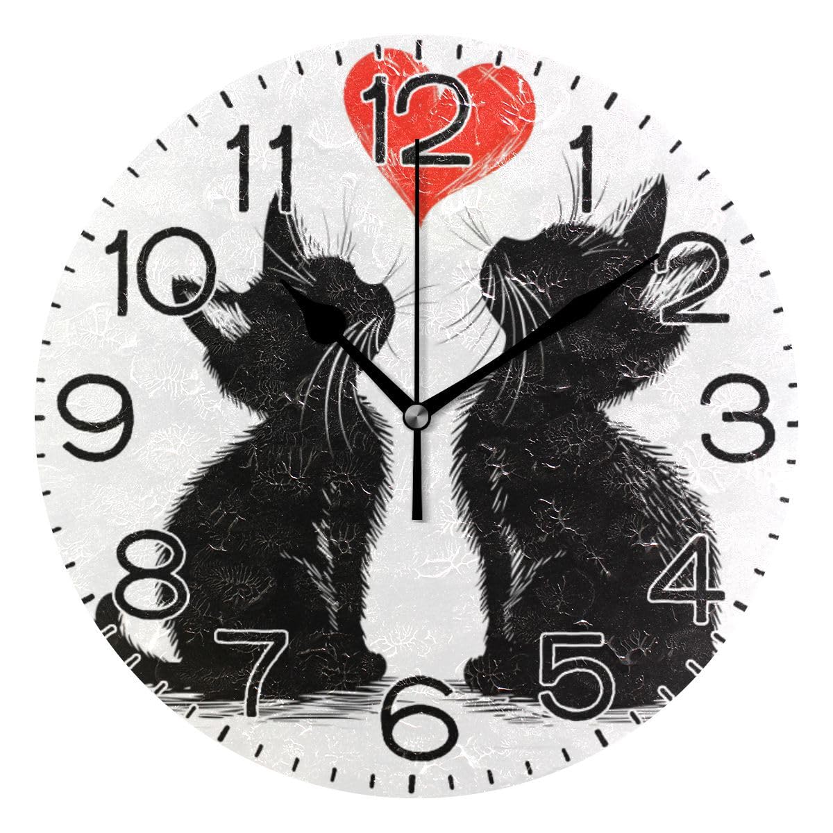 Horloge murale silencieuse à quartz décoration vintage salon et cuisine