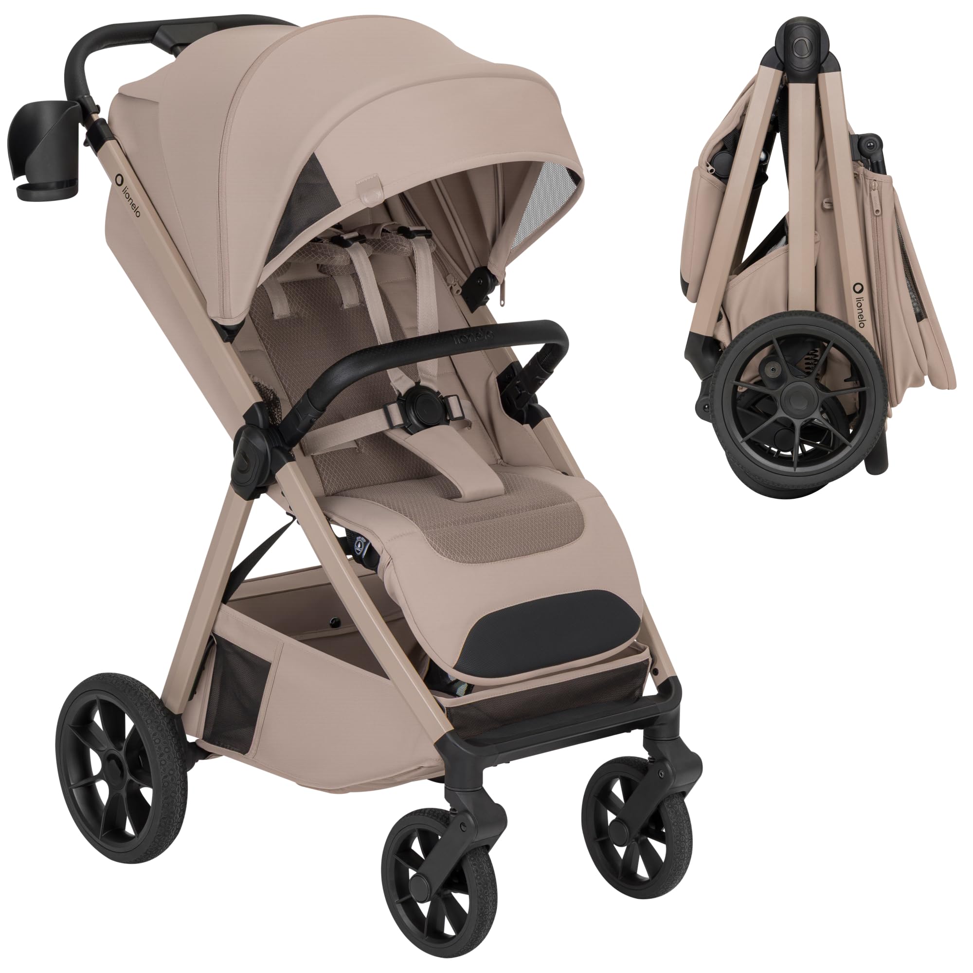 Lionelo BETT Passeggino Compatto fino a 22kg Pieghevole Leggero Reclinabile