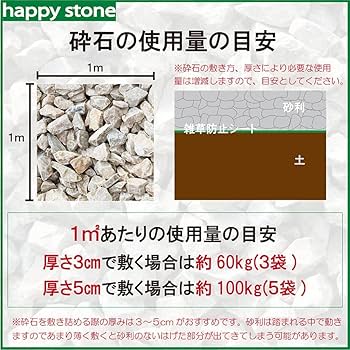 Amazon.co.jp: 砂利 黄色 庭 石 大粒 大きめ ガーデニング 砕石